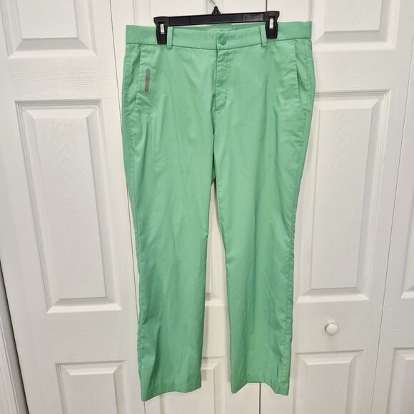 Nike Mens McIlroy ModernTech Tour Performance Dri-Fit Golf Pants 509737 35x30 Gn - Picture 1 of 13